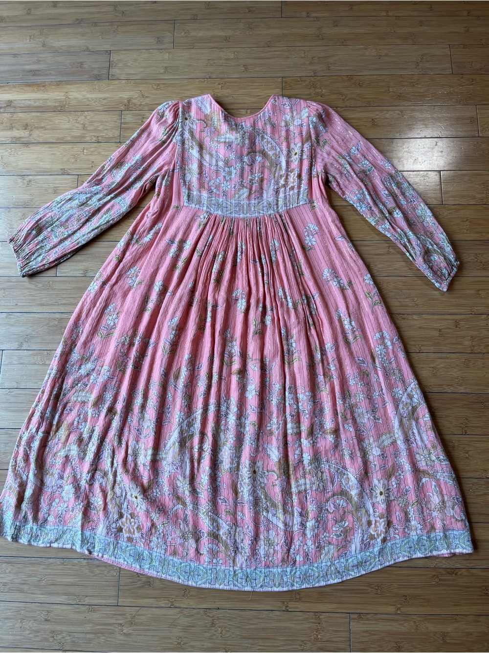Spell & the Gypsey Hendrix Boho Romantic Midi Dress in Pink Floral - Picture 3 of 10